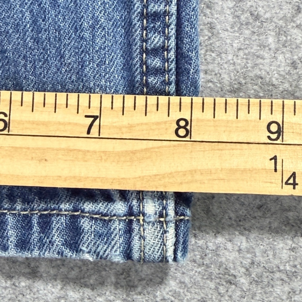 Levis Low Pro Straight Jeans Womens 29 Medium Wash Retro Mid Denim Rise 90s Look - Picture 6 of 9